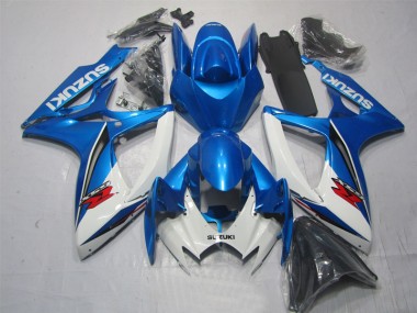 Discount 2006-2007 Blue White Suzuki GSXR600 Motorbike Fairing Kits Canada