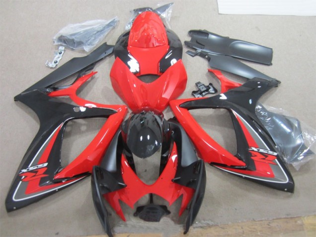 Discount 2006-2007 Black Red Suzuki GSXR600 Motorcycle Fairings Canada