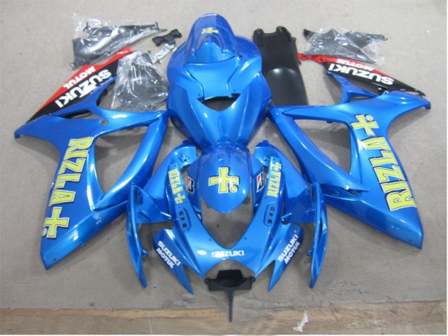 Discount 2006-2007 Blue Yellow Rizla Suzuki GSXR600 Motorbike Fairing Canada