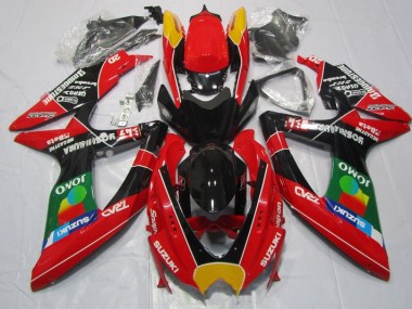 Discount 2008-2010 Red Black Jomo Suzuki GSXR600 Motorbike Fairing Kits Canada