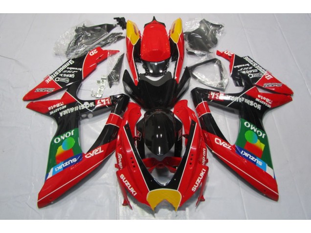 Discount 2008-2010 Red Black Jomo Suzuki GSXR600 Motorbike Fairing Kits Canada