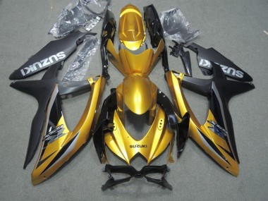 Discount 2008-2010 Black Gold Suzuki GSXR600 Motor Bike Fairings Canada