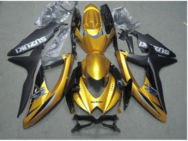 Discount 2008-2010 Black Gold Suzuki GSXR600 Motor Bike Fairings Canada