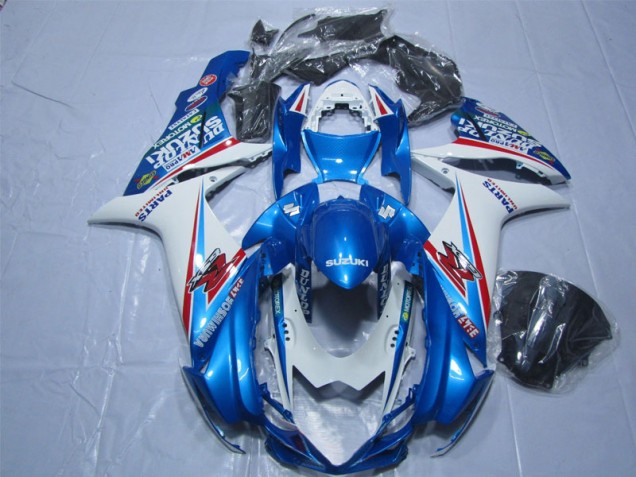 Discount 2011-2024 Blue White Suzuki GSXR600 Replacement Motorcycle Fairings Canada