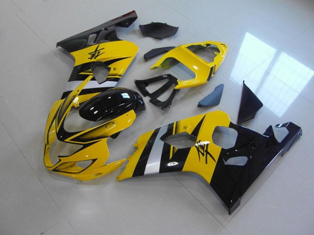 Discount 2004-2005 Yellow Black Suzuki GSXR750 Moto Fairings Canada