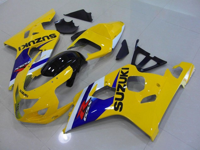 Discount 2004-2005 Yellow Blue Suzuki GSXR750 Motorcycle Fairings Kits Canada