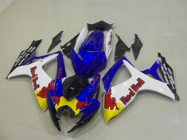 Discount 2006-2007 Blue White Red Bull Suzuki GSXR750 Motorcycle Fairings Canada