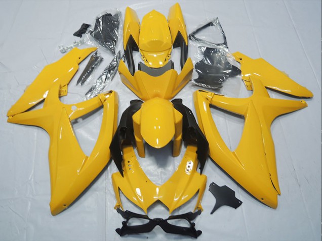 Discount 2008-2010 Yellow Suzuki GSXR750 Motorbike Fairings Canada