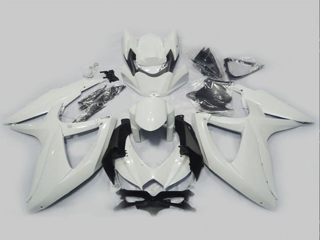 Discount 2008-2010 White Suzuki GSXR750 Motorcycle Fairing Kits Canada