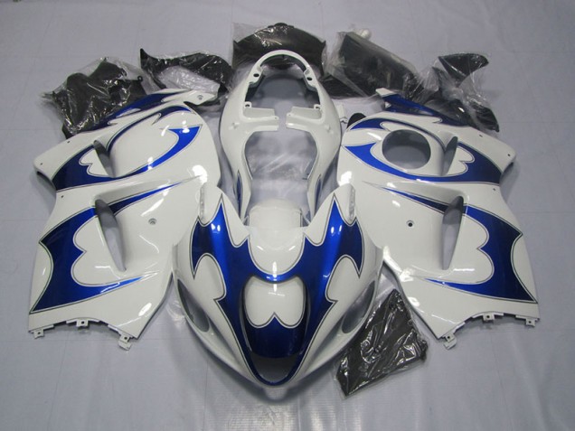 Discount 1996-2007 White Blue Suzuki GSXR1300 Hayabusa Bike Fairing Kit Canada