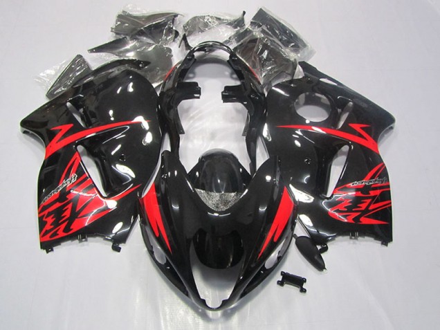 Discount 1996-2007 Black Red Suzuki GSXR1300 Hayabusa Motorbike Fairing Kits Canada