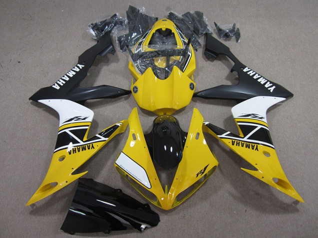 Discount 2004-2006 Yellow White Black Yamaha YZF R1 Replacement Motorcycle Fairings Canada