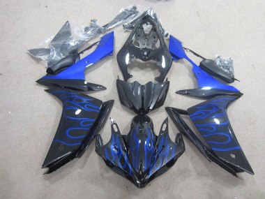 Discount 2007-2008 Black Blue Flame Yamaha YZF R1 Motorcycle Fairing Canada