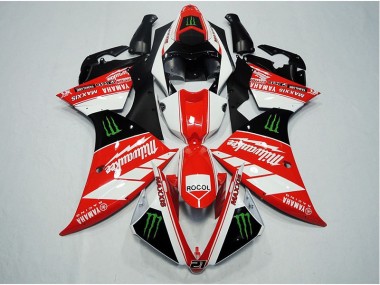 Discount 2012-2014 Red White Rocol Yamaha YZF R1 Replacement Motorcycle Fairings Canada