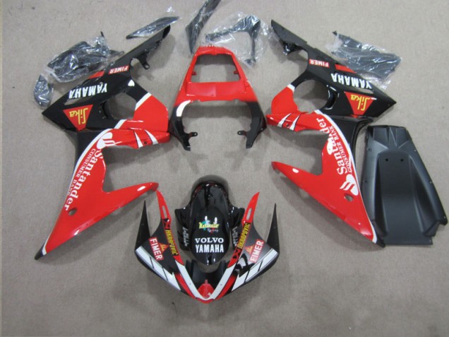 Discount 2003-2005 Red Black Santander Yamaha YZF R6 Motorcycle Replacement Fairings Canada