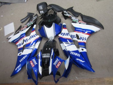 Discount 2006-2007 White Blue Sterilgarda Volvo Yamaha YZF R6 Motorcycle Fairings Canada