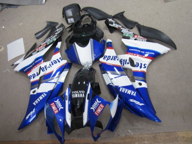 Discount 2006-2007 White Blue Sterilgarda Volvo Yamaha YZF R6 Motorcycle Fairings Canada